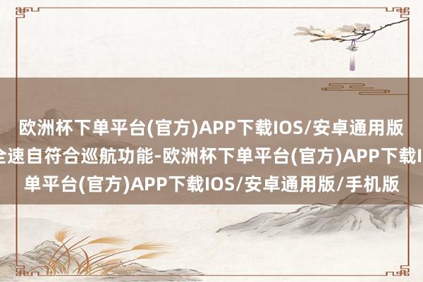 欧洲杯下单平台(官方)APP下载IOS/安卓通用版/手机版阿尔法T5领有全速自符合巡航功能-欧洲杯下单平台(官方)APP下载IOS/安卓通用版/手机版