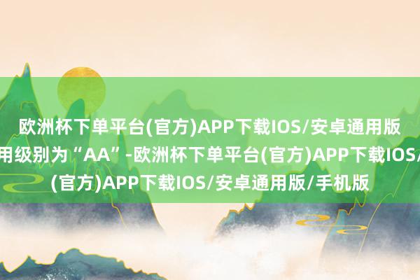 欧洲杯下单平台(官方)APP下载IOS/安卓通用版/手机版福蓉转债信用级别为“AA”-欧洲杯下单平台(官方)APP下载IOS/安卓通用版/手机版