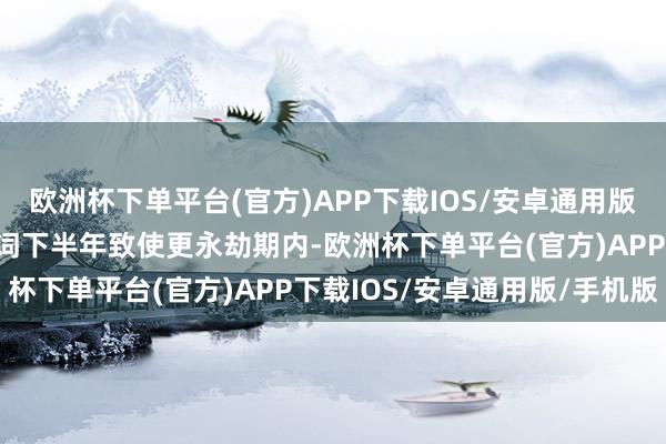 欧洲杯下单平台(官方)APP下载IOS/安卓通用版/手机版“可能总共这个词下半年致使更永劫期内-欧洲杯下单平台(官方)APP下载IOS/安卓通用版/手机版