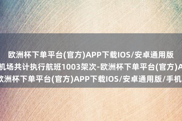 欧洲杯下单平台(官方)APP下载IOS/安卓通用版/手机版7月31日大兴机场共计执行航班1003架次-欧洲杯下单平台(官方)APP下载IOS/安卓通用版/手机版