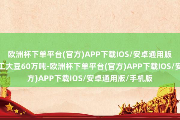 欧洲杯下单平台(官方)APP下载IOS/安卓通用版/手机版形成年加工大豆60万吨-欧洲杯下单平台(官方)APP下载IOS/安卓通用版/手机版