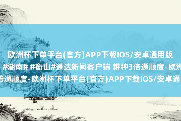 欧洲杯下单平台(官方)APP下载IOS/安卓通用版/手机版品读千年文化！#湖南# #衡山#通达新闻客户端 耕种3倍通顺度-欧洲杯下单平台(官方)APP下载IOS/安卓通用版/手机版