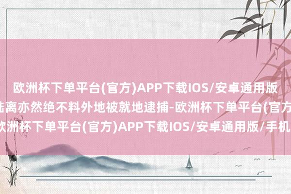 欧洲杯下单平台(官方)APP下载IOS/安卓通用版/手机版而“罪魁罪魁”陆离亦然绝不料外地被就地逮捕-欧洲杯下单平台(官方)APP下载IOS/安卓通用版/手机版