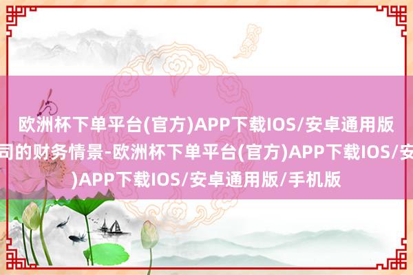 欧洲杯下单平台(官方)APP下载IOS/安卓通用版/手机版增强了公司的财务情景-欧洲杯下单平台(官方)APP下载IOS/安卓通用版/手机版