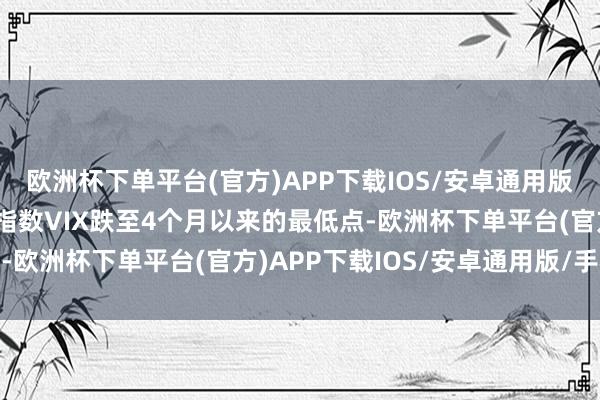 欧洲杯下单平台(官方)APP下载IOS/安卓通用版/手机版CBOE波动率指数VIX跌至4个月以来的最低点-欧洲杯下单平台(官方)APP下载IOS/安卓通用版/手机版