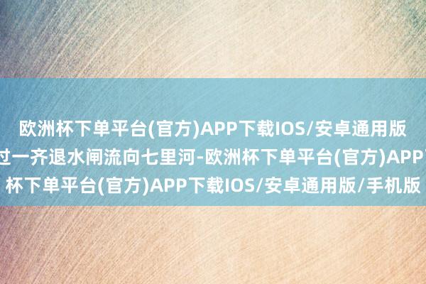 欧洲杯下单平台(官方)APP下载IOS/安卓通用版/手机版浩浩“南水”通过一齐退水闸流向七里河-欧洲杯下单平台(官方)APP下载IOS/安卓通用版/手机版