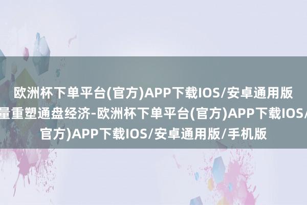 欧洲杯下单平台(官方)APP下载IOS/安卓通用版/手机版跟着巨鼎力量重塑通盘经济-欧洲杯下单平台(官方)APP下载IOS/安卓通用版/手机版