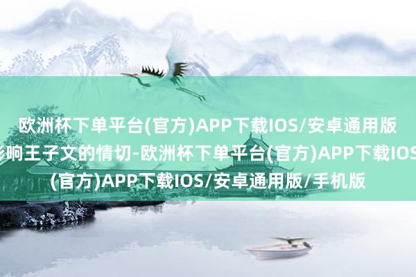 欧洲杯下单平台(官方)APP下载IOS/安卓通用版/手机版不外这并不影响王子文的情切-欧洲杯下单平台(官方)APP下载IOS/安卓通用版/手机版