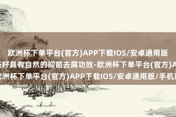 欧洲杯下单平台(官方)APP下载IOS/安卓通用版/手机版隔离头屑困扰•茶籽具有自然的抑菌去屑功效-欧洲杯下单平台(官方)APP下载IOS/安卓通用版/手机版