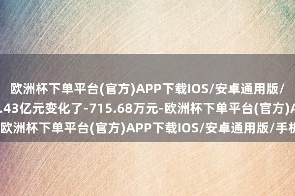 欧洲杯下单平台(官方)APP下载IOS/安卓通用版/手机版较上一期规模1.43亿元变化了-715.68万元-欧洲杯下单平台(官方)APP下载IOS/安卓通用版/手机版