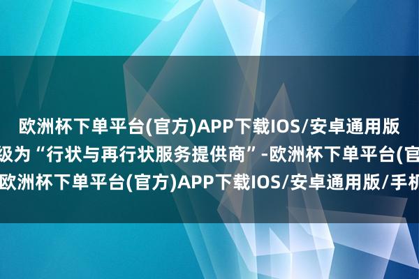 欧洲杯下单平台(官方)APP下载IOS/安卓通用版/手机版公司政策定位升级为“行状与再行状服务提供商”-欧洲杯下单平台(官方)APP下载IOS/安卓通用版/手机版